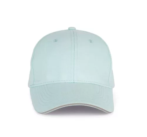 K-UP KP011 Orlando 6 paneles baseball sapka - ice mint/light grey színben