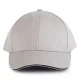 K-UP KP011 Orlando 6 paneles baseball sapka - light grey/dark grey színben