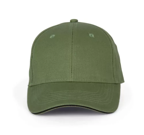 K-UP KP011 Orlando 6 paneles baseball sapka - matcha green/black színben