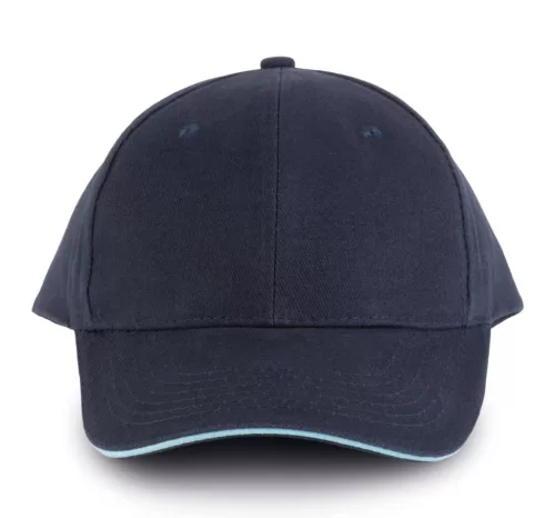 K-UP KP011 Orlando 6 paneles baseball sapka - navy/sky blue színben