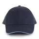 K-UP KP011 Orlando 6 paneles baseball sapka - navy/sky blue színben