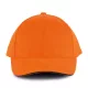 K-UP KP011 Orlando 6 paneles baseball sapka - orange/navy színben