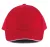 K-UP KP011 Orlando 6 paneles baseball sapka - red/white színben