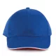 K-UP KP011 Orlando 6 paneles baseball sapka - royal blue/white/red színben