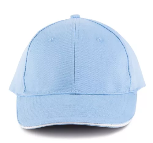 K-UP KP011 Orlando 6 paneles baseball sapka - sky blue/white színben