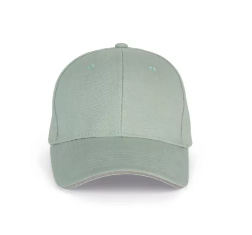 K-UP KP011 Orlando 6 paneles baseball sapka - sage/light grey színben