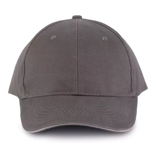 K-UP KP011 Orlando 6 paneles baseball sapka - slate grey/light grey színben