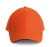K-UP KP011 Orlando 6 paneles baseball sapka - spicy orange/dark grey színben