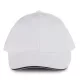K-UP KP011 Orlando 6 paneles baseball sapka - white/navy színben