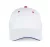 K-UP KP011 Orlando 6 paneles baseball sapka - white/royal blue/red színben
