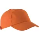 K-UP KP013 Bahia 7 paneles baseball sapka - orange színben