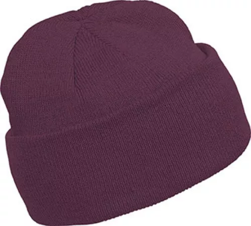 K-UP KP031 Beanie kötött sapka - burgundy színben