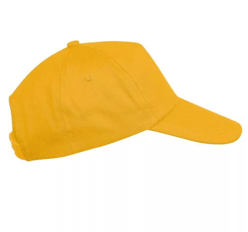 K-UP KP041 First 5 paneles gyerek baseball sapka - yellow színben