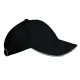 K-UP KP042 Orlando 6 paneles gyerek baseball sapka - black/white színben