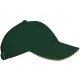 K-UP KP042 Orlando 6 paneles gyerek baseball sapka - forest green/beige színben