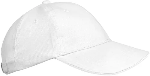 K-UP KP042 Orlando 6 paneles gyerek baseball sapka - white színben