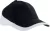 K-UP KP045 Racing kéttónusú 6 paneles baseball sapka - black/white színben