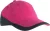K-UP KP045 Racing kéttónusú 6 paneles baseball sapka - fuchsia/dark grey színben
