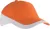 K-UP KP045 Racing kéttónusú 6 paneles baseball sapka - orange/white színben