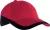 K-UP KP045 Racing kéttónusú 6 paneles baseball sapka - red/black színben