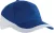 K-UP KP045 Racing kéttónusú 6 paneles baseball sapka - royal blue/white színben