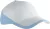 K-UP KP045 Racing kéttónusú 6 paneles baseball sapka - white/sky blue színben