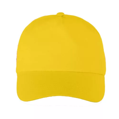 K-UP KP088 5 paneles baseball sapka - bright yellow színben
