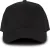 K-UP KP108 Oeko-Tex 6 paneles baseball sapka - black színben