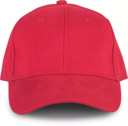 K-UP KP108 Oeko-Tex 6 paneles baseball sapka - red színben
