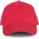 K-UP KP108 Oeko-Tex 6 paneles baseball sapka - red színben