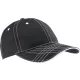 K-UP KP109 6 paneles baseball sapka - black/white színben