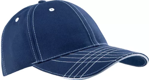 K-UP KP109 6 paneles baseball sapka - navy/white színben