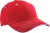 K-UP KP109 6 paneles baseball sapka - red/white színben