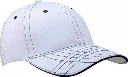 K-UP KP109 6 paneles baseball sapka - white/navy színben