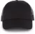 K-UP KP110 Oeko-Tex 6 paneles kamionos baseball sapka - black/black színben