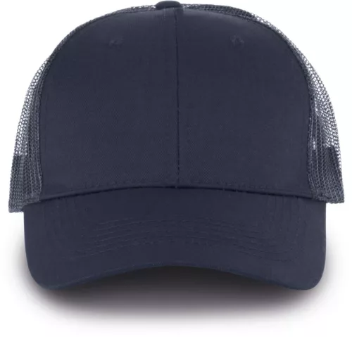 K-UP KP110 Oeko-Tex 6 paneles kamionos baseball sapka - navy/navy színben