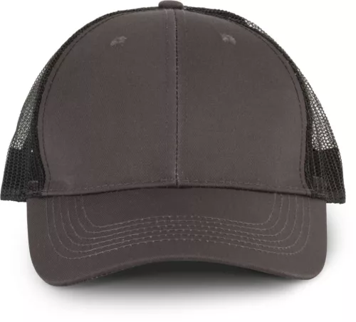 K-UP KP110 Oeko-Tex 6 paneles kamionos baseball sapka - shale grey/black színben