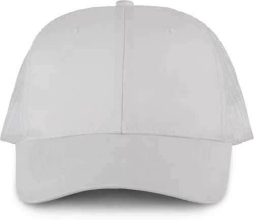 K-UP KP110 Oeko-Tex 6 paneles kamionos baseball sapka - white/white színben