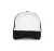 K-UP KP111 5 paneles kamionos mesh baseball sapka - white/black színben