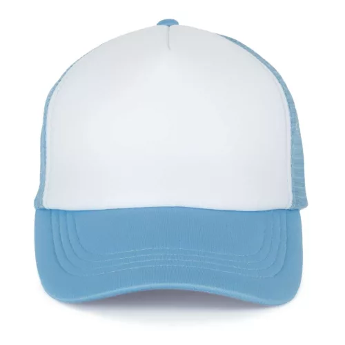 K-UP KP111 5 paneles kamionos mesh baseball sapka - white/dark blue sky színben