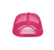 K-UP KP111 5 paneles kamionos mesh baseball sapka - white/fuchsia színben