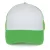 K-UP KP111 5 paneles kamionos mesh baseball sapka - white/green flash színben