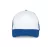 K-UP KP111 5 paneles kamionos mesh baseball sapka - white/royal blue színben