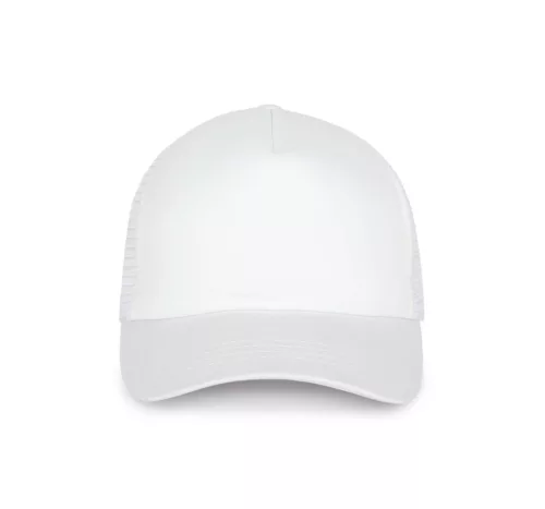 K-UP KP111 5 paneles kamionos mesh baseball sapka - white színben