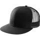 K-UP KP113 6 paneles kamionos baseball sapka lapos ellenzővel - black színben