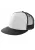 K-UP KP113 6 paneles kamionos baseball sapka lapos ellenzővel - white/black színben