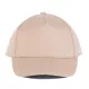 K-UP KP116 5 paneles pamut baseball sapka - beige színben