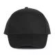 K-UP KP116 5 paneles pamut baseball sapka - black színben