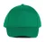 K-UP KP116 5 paneles pamut baseball sapka - kelly green színben