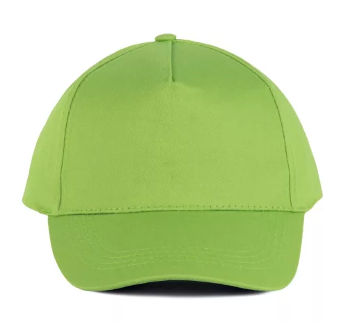 K-UP KP116 5 paneles pamut baseball sapka - lime színben